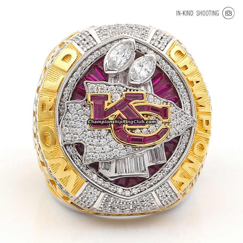 2019 Kansas City Chiefs Super Bowl Championship Ring/Pendant (C.Z. logo)